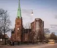 Budynek naukowo-badawczy Maersk Tower znajduje się na północnym kampusie Uniwersytetu w Kopenhadze