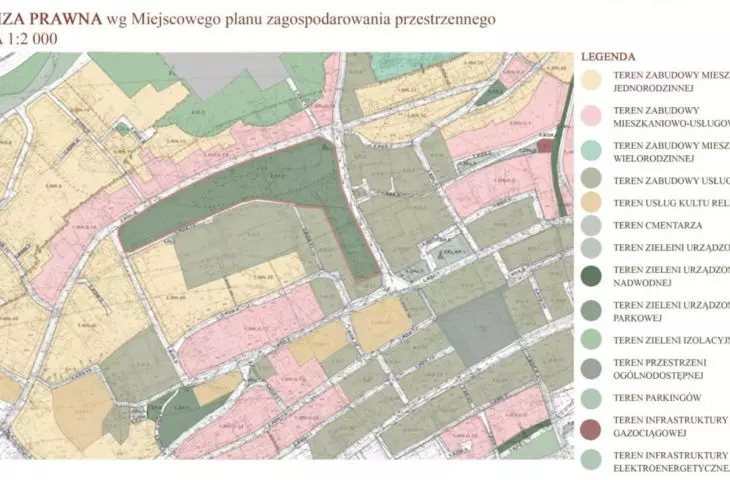 analiza prawna wg Miejscowego planu zagospodarowania przestrzennego