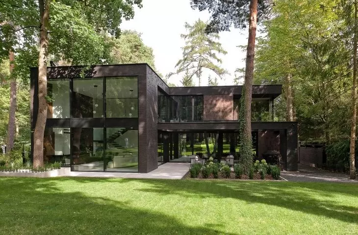LF05 Black heart, Single-family house, design: Z3Z ARCHITEKCI