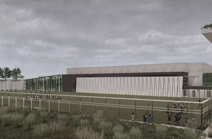 view of the open archery lanes