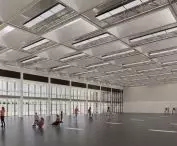 interior of the archery hall