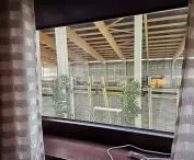 View from the windows of the block of flats at 7 Kordylewskiego Street in Krakow