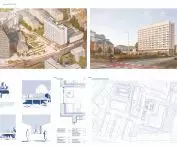 Competition for the Jowita student house in Poznań - second place