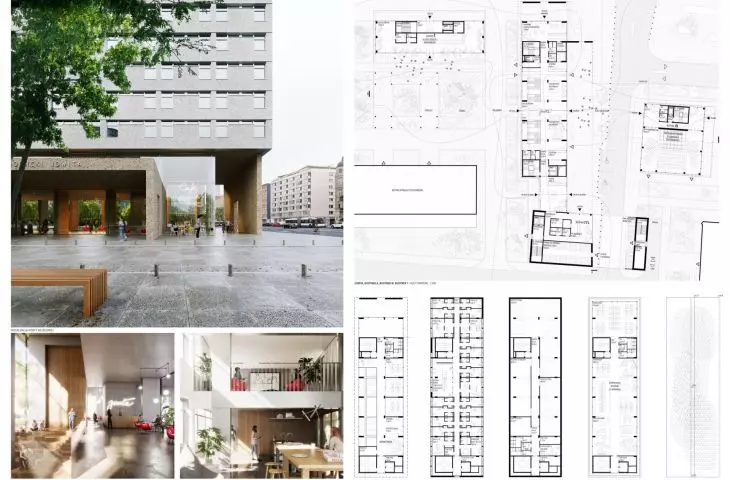 Competition for the Jowita student house in Poznań - third place
