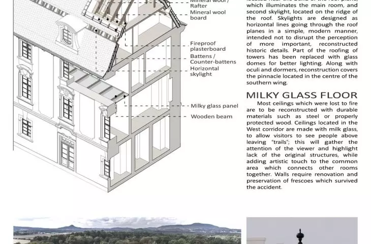 Sheet XII, roof reconstruction