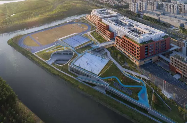Shanghai high school campus