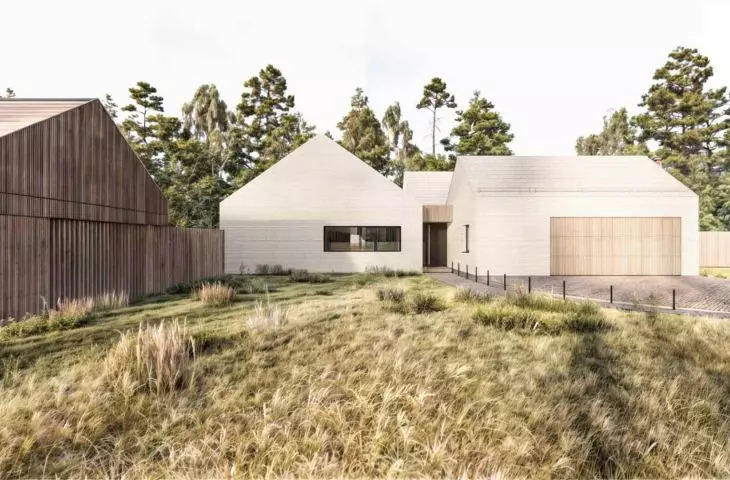 A workshop building will be located a short distance away - a low-rise, orderly building that organically complements the whole
