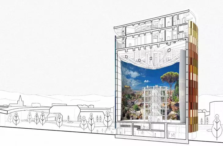 Exhibition space for historic city skyline in Constance