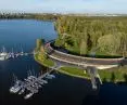 Marina - przystań żeglarska nad Jeziorem Paprocańskim w Tychach