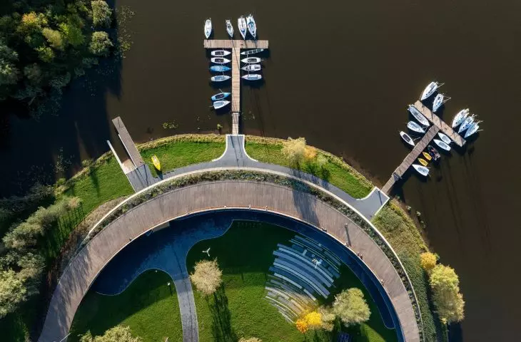 Marina - przystań żeglarska nad Jeziorem Paprocańskim w Tychach