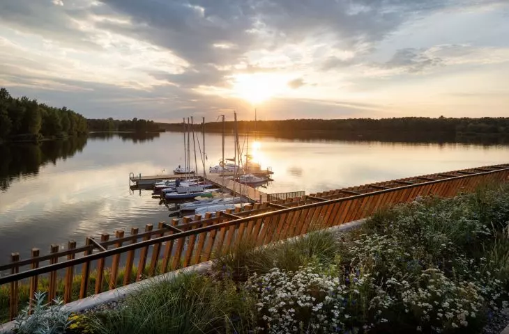 Marina - sailing marina on Lake Paprocanskie in Tychy