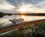 Marina - przystań żeglarska nad Jeziorem Paprocańskim w Tychach