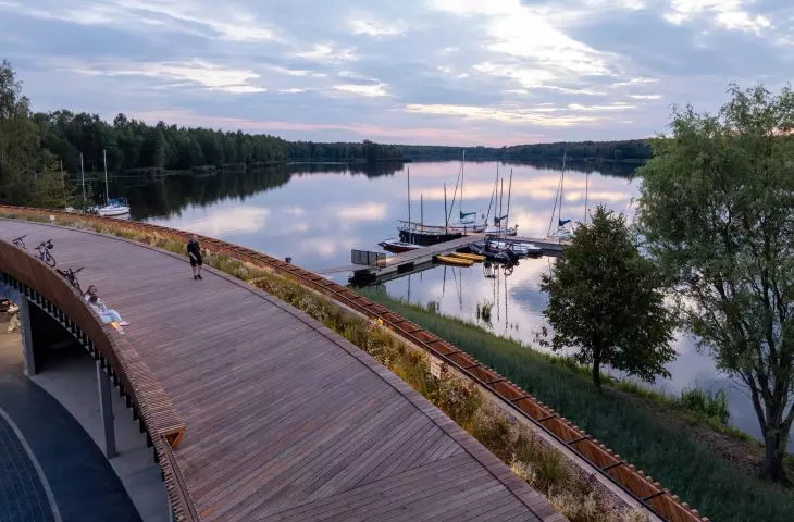 Marina - sailing marina on Lake Paprocanskie in Tychy