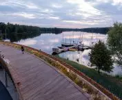 Marina - przystań żeglarska nad Jeziorem Paprocańskim w Tychach