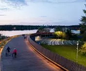 Marina - przystań żeglarska nad Jeziorem Paprocańskim w Tychach
