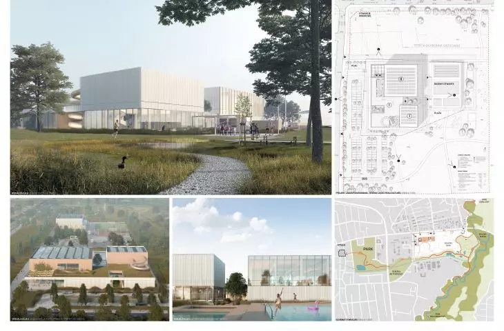 Distinction, swimming pool buildings