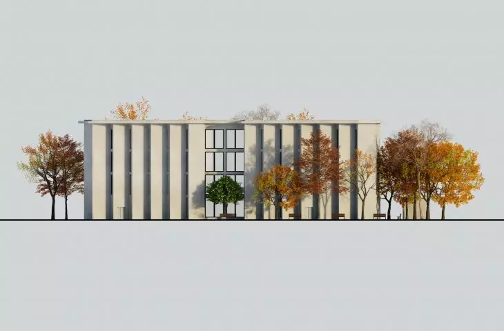 west elevation