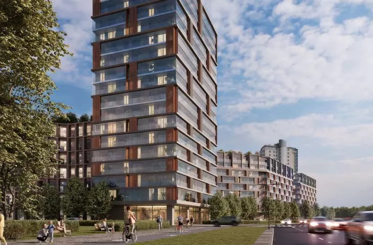 visualization of the Okopowa 58-72 housing estate