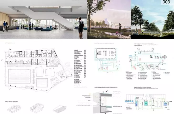 Distinction, auditorium and plans