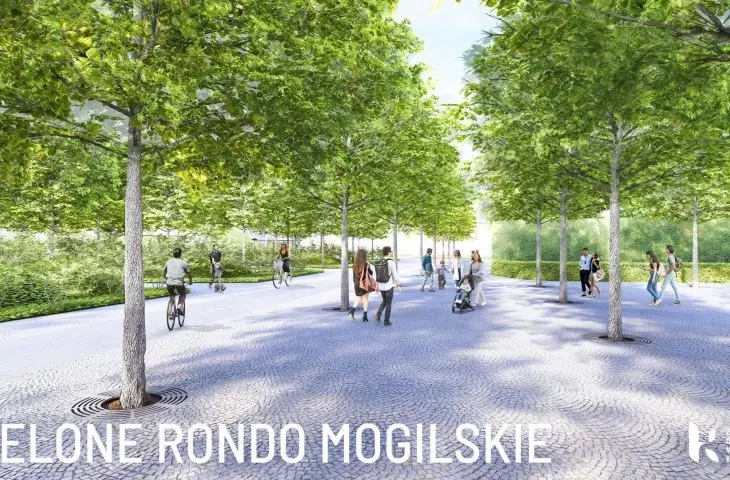 projekt Zielone rondo Mogilskie
