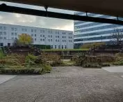 The ruins of the Krakow Fortress in the southern part of the Mogilskie Roundabout