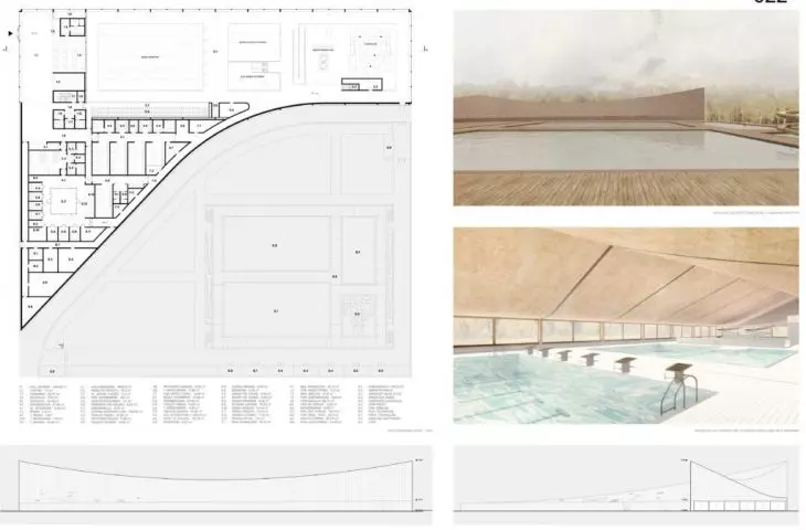 Honorable Mention, projection and pool interiors