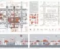 Sheet III - square named after. Jerzy Nowosielski, projection, scheme, sections