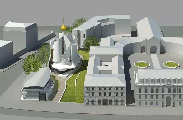 projekt konkursowy rosyjskiej cerkwi prawosławnej dla Paryża, 2010–2011