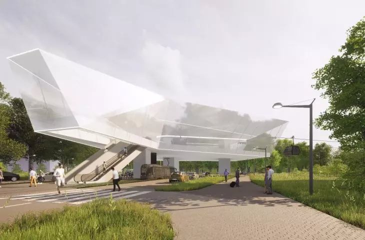 konkursowy projekt kolejki linowej doceniony w Czechach wyróżnieniem