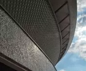 A fragment of the facade, Spodek, 2014.