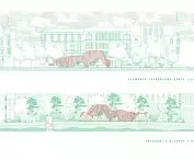 elevation and cross-section