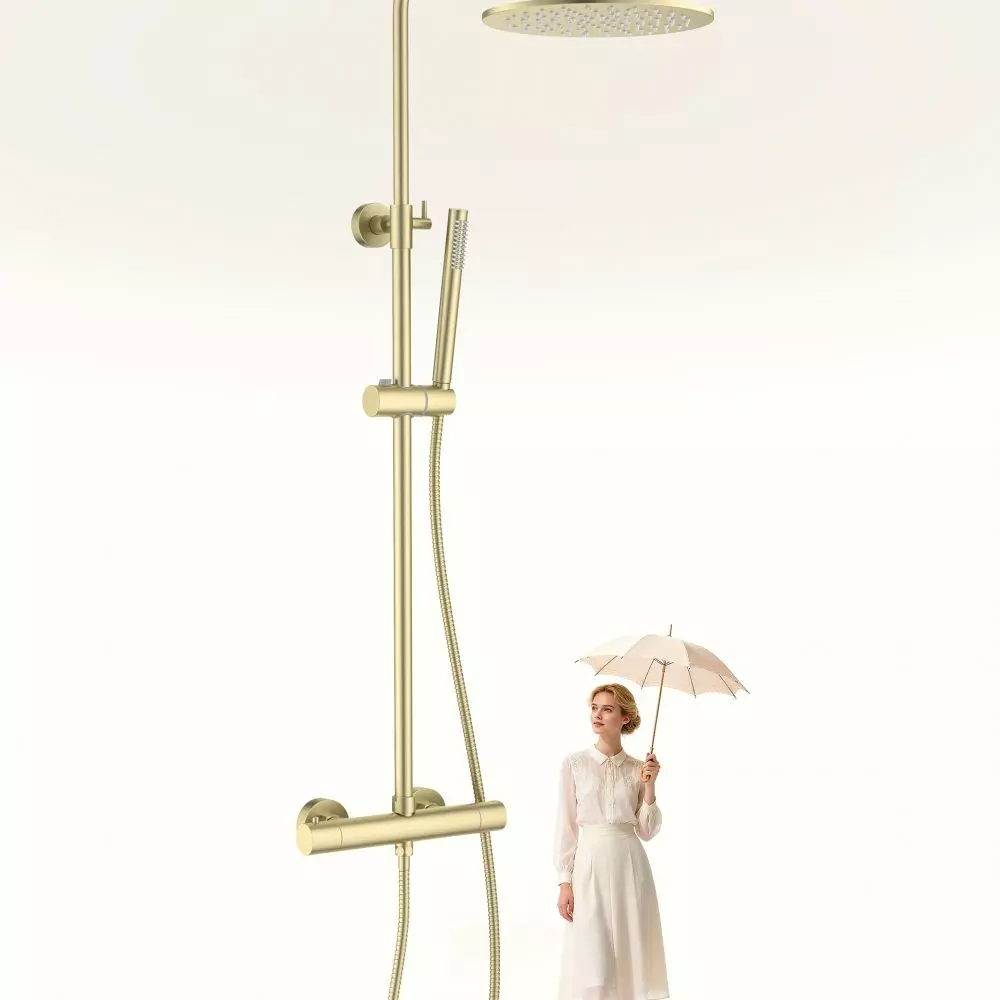 BOSTON BOS-ZKPN.400 TERMO GOLD SUN thermostatic exposed shower set