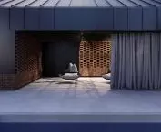 Partially covered terrace