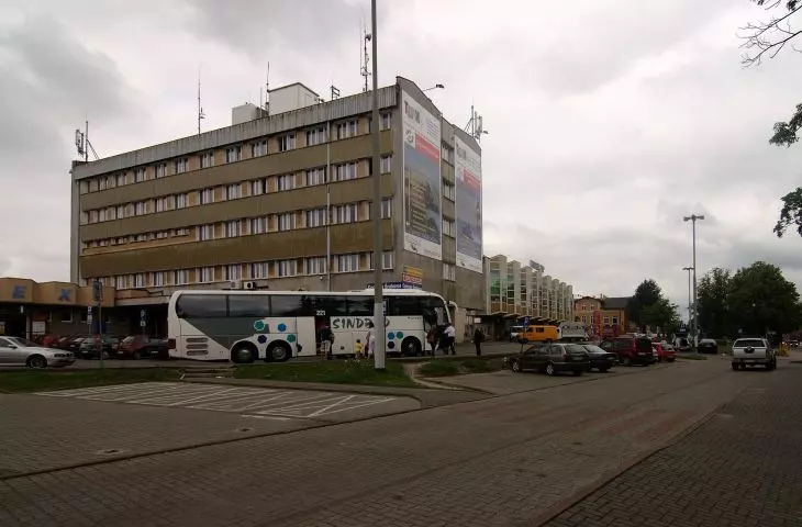office building next to the railway station, Slupsk