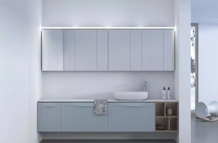 Kolekcja SKAGEN i szafki lustrzane NEO tworzą razem spójny zestaw