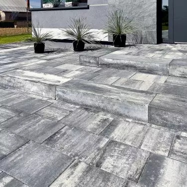 Patio onyx and Step Smooth onyx