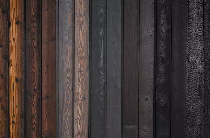 Paleta kolorów Shou Sugi Ban od Degmeda