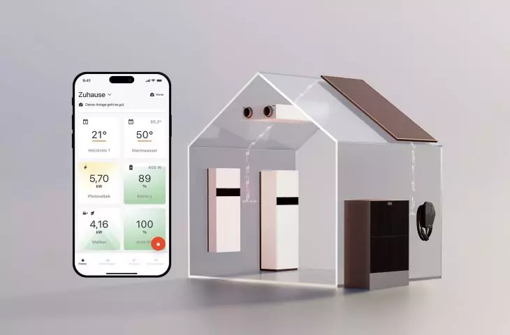 Viessmann One Base jest obsługiwany szybko i łatwo za pomocą aplikacji mobilnej ViCare