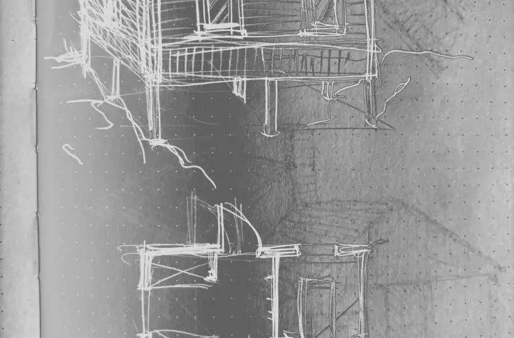 Norway - sketch of a hut
