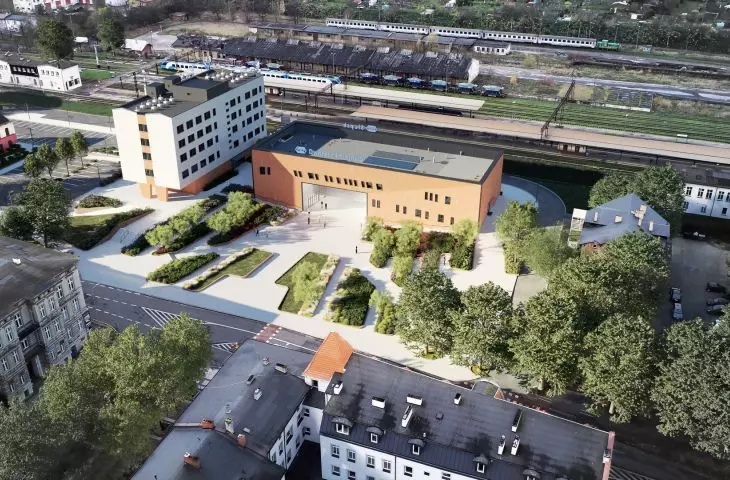 New railway station in Slupsk - visualization