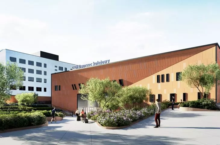 New railway station in Slupsk - visualization