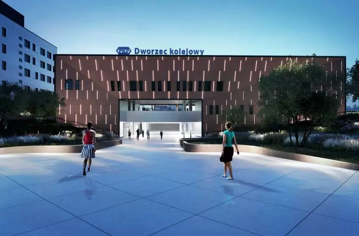 New railway station in Slupsk - visualization