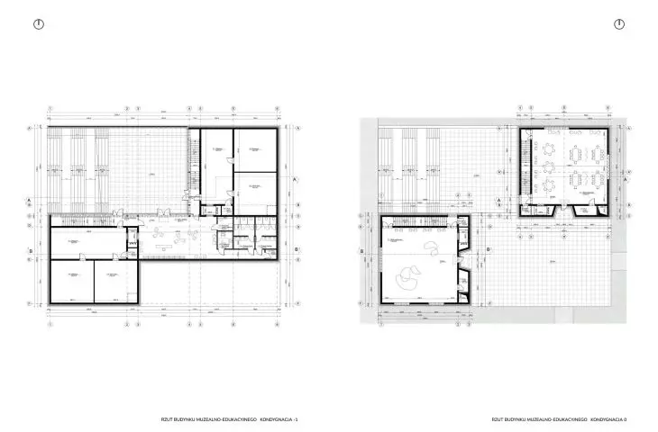plan of level -1, plan of level 0