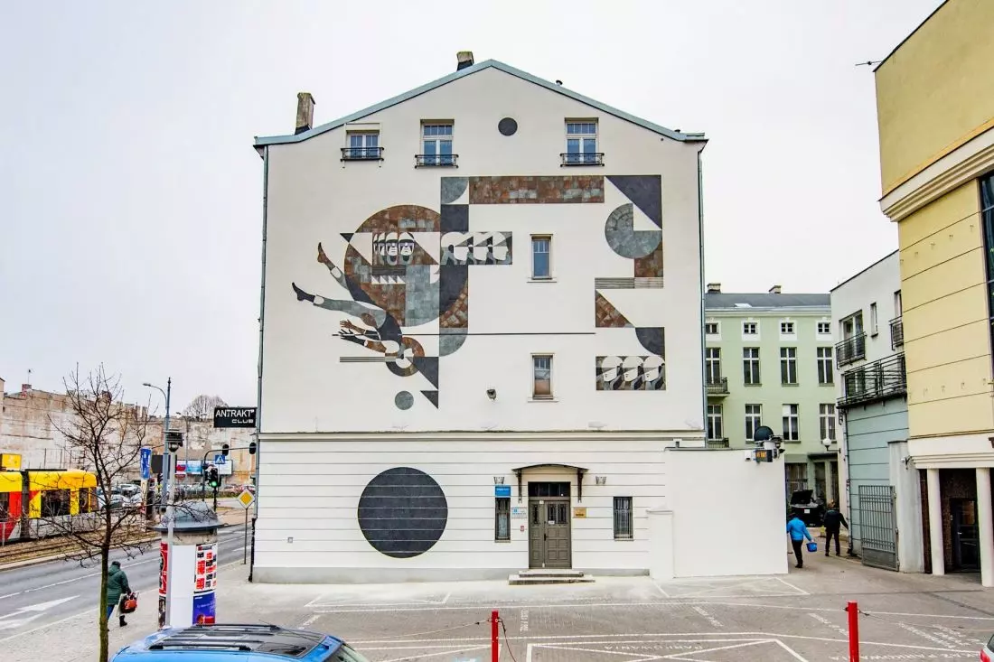 State of mind - mural w Łodzi