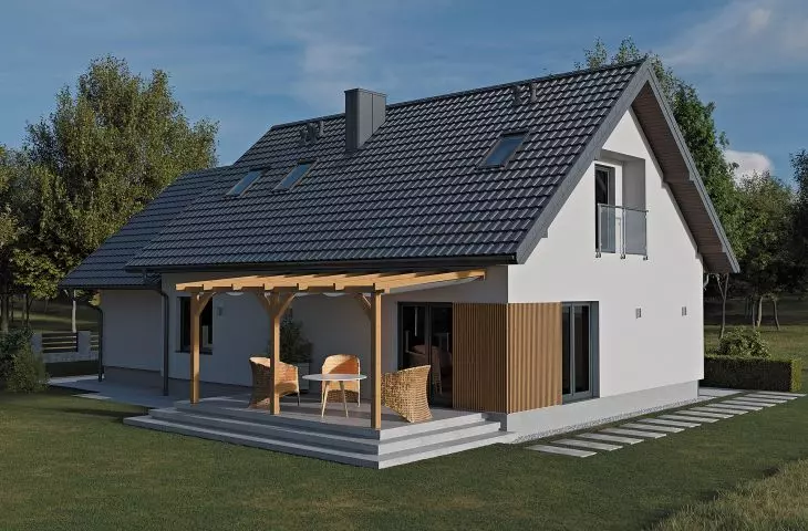 Loara metal roofing tile with panel wind vane