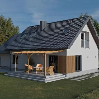 Loara metal roofing tile with panel wind vane