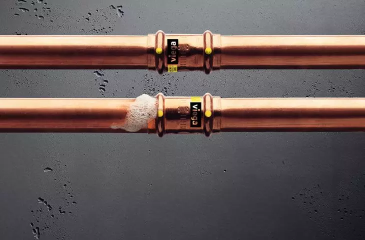 With the SC-Contur profile, any mistakenly unpressed connection will be immediately detected during a leak test.