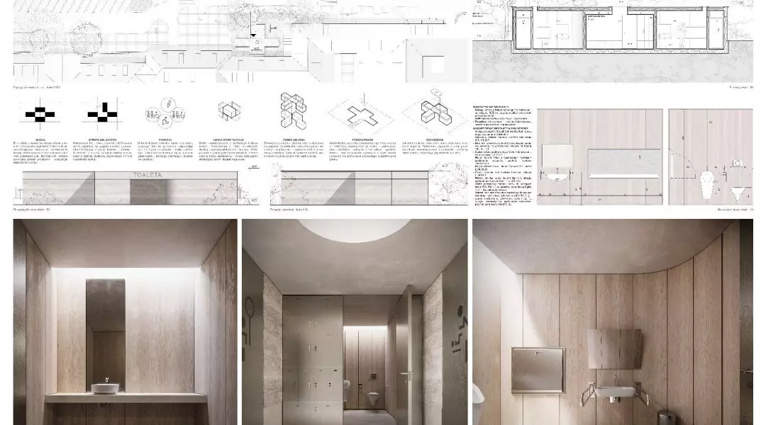 Grand Prix i nagroda specjalna w konkursie Projekt Łazienki 2025, proj.: Jakub Miśniakiewicz