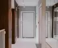 Bright hallways with walnut elements