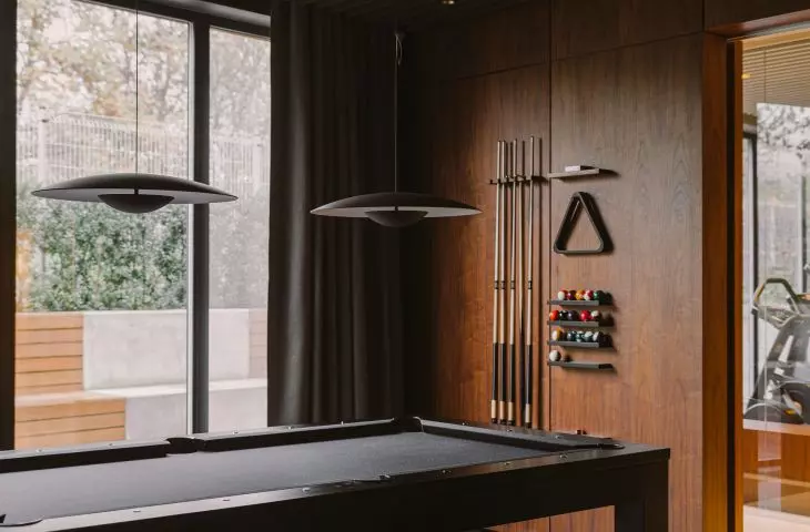 Pool table in the club room